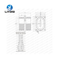 Proveedor eléctrico LYC189 Aislador de buje de resina epoxi para aparejos de 12 kV